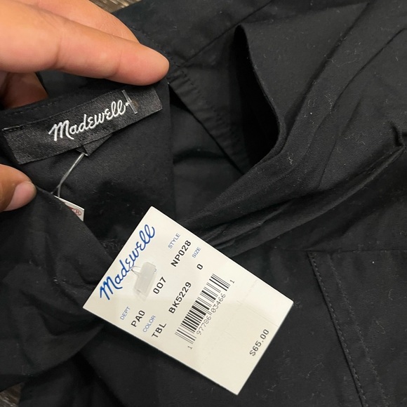 Madewell Black V-Neck Blouse - Picture 4 of 4